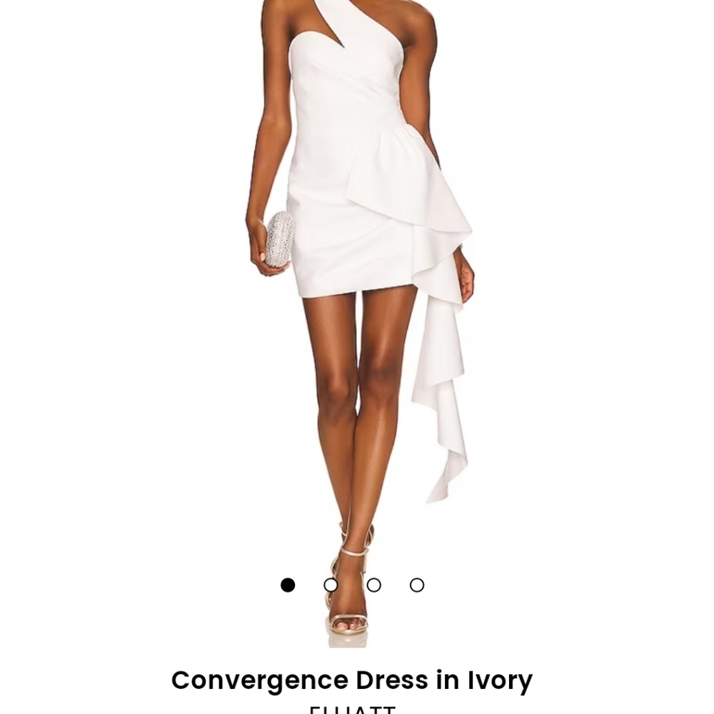Convergent Ruffle Sheath Mini Dress by Elliate
